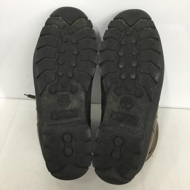 ティンバーランド Timberland ブーツ ショートブーツ ハイキングブーツ 9M ロゴ、文字 茶 / ブラウン /  メンズ USED 古着 中古 10143973