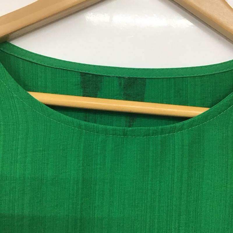 ジュクロイスソワ je crois soi ワンピース ひざ丈スカート 無地 緑 / グリーン /  レディース USED 古着 中古 10134209