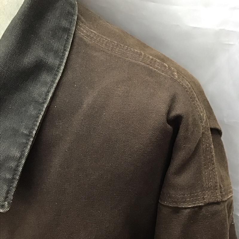カーハート Carhartt ジャケット、上着 ジャンパー、ブルゾン ジップアップジャケット ジャンパー ジャケット カジュアルジャケット アウター XXL 無地 茶 / ブラウン /  メンズ USED 古着 中古 10120527