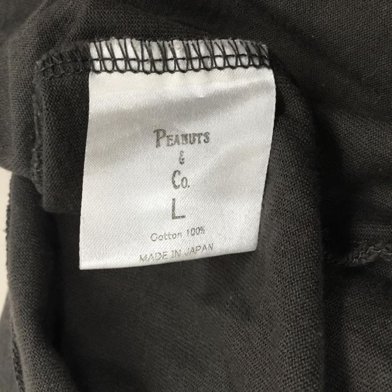 ピーナッツカンパニー PEANUTS＆CO Tシャツ 半袖 半袖カットソー プリントTシャツ クルーネックカットソー L プリント 黒 / ブラック /  メンズ USED 古着 中古 10118653