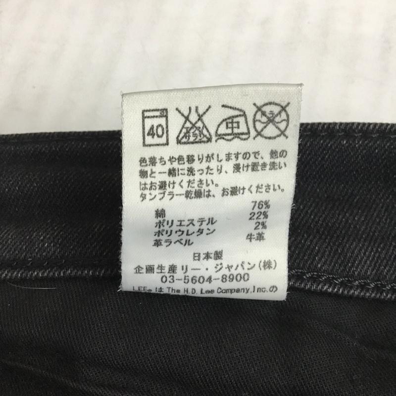 リー Lee パンツ デニム、ジーンズ LB0061 nano universe 日本製 M 無地 黒 / ブラック /  メンズ USED 古着 中古 10115684