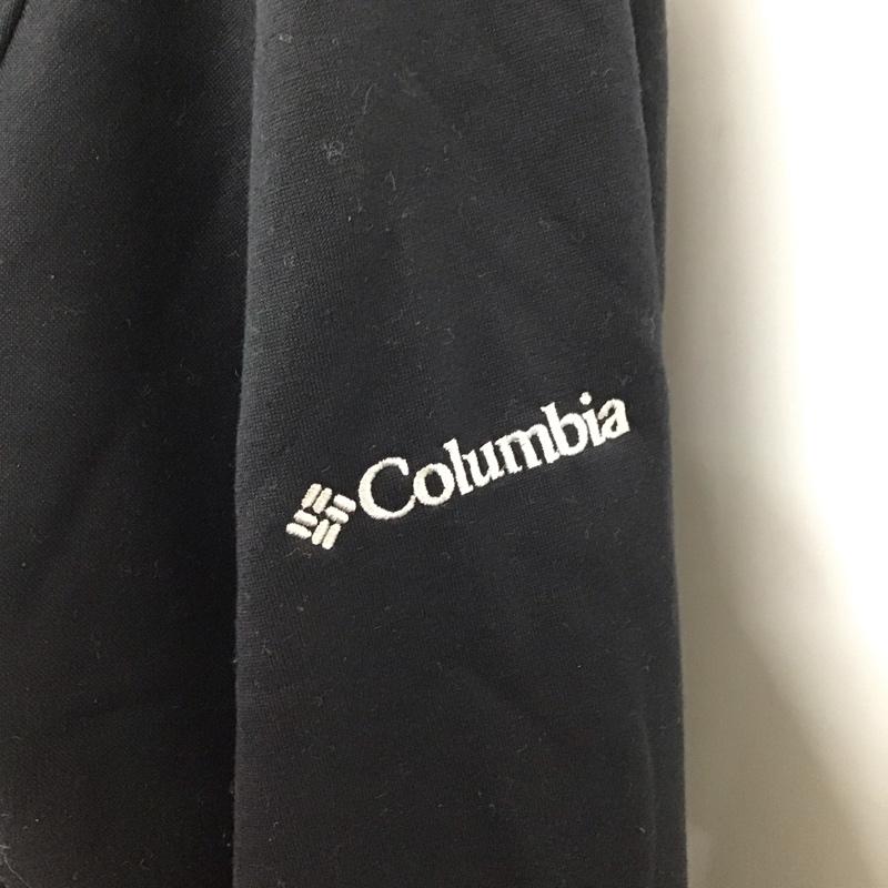 コロンビア Columbia パーカー 長袖 長袖パーカー フード付きパーカー プリントスウェット トレーナー L ロゴ、文字 黒 / ブラック /  メンズ USED 古着 中古 10117573