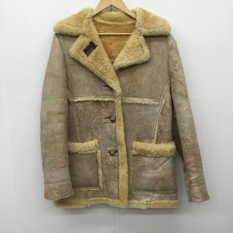 ショット Shott コート 毛皮、ファー ムートンランチコート　70 s 無地 ベージュ / ベージュ /  メンズ USED 古着 中古 10141438