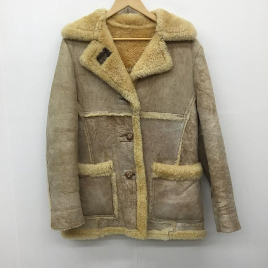 ショット Shott コート 毛皮、ファー ムートンランチコート　70 s 無地 ベージュ / ベージュ /  メンズ USED 古着 中古 10141438