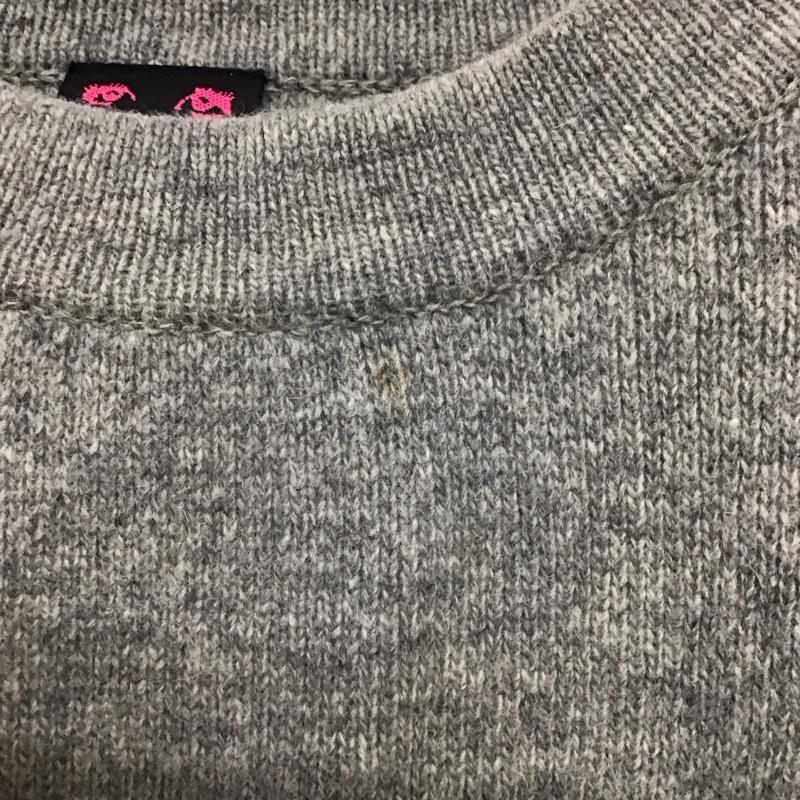 エックスガール X-girl ニット、セーター 長袖 2  灰 / グレー /  レディース USED 古着 中古 10140672