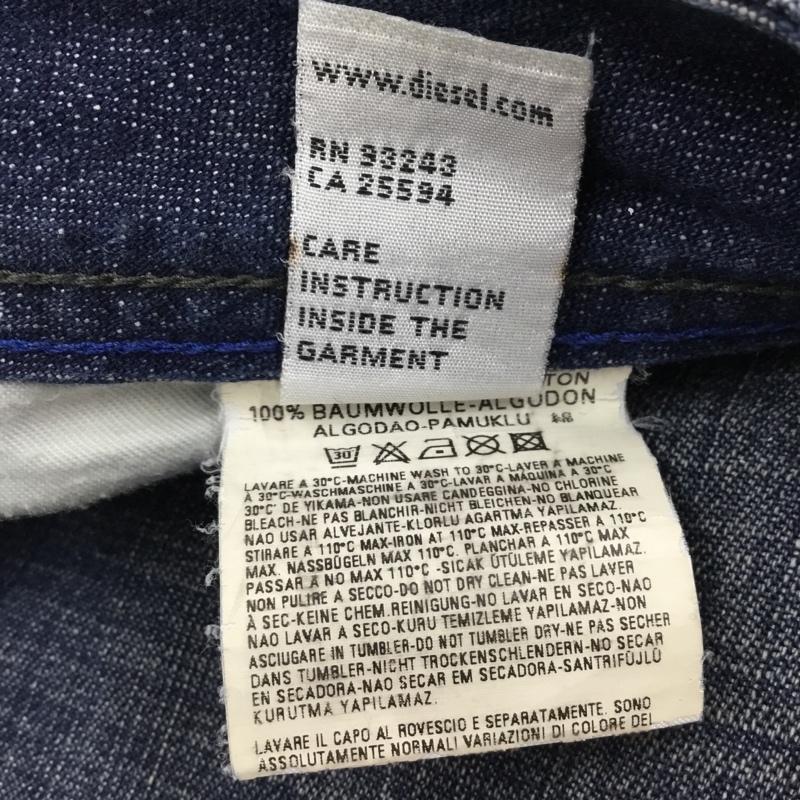 ディーゼル DIESEL パンツ ショートパンツ デニムショートパンツ ハーフパンツ カジュアルパンツ 34インチ 無地 インディゴ / インディゴ /  メンズ USED 古着 中古 10112444