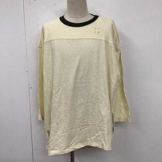 フィルザビル FILL THE BILL カットソー 七分袖 クルーネックカットソー プリントTシャツ 長袖カットソー 2 ロゴ、文字 アイボリー / アイボリー /  メンズ USED 古着 中古 10127340