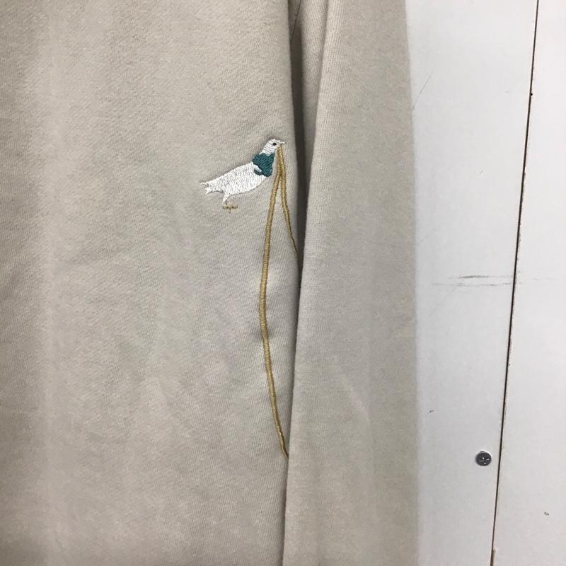 グラニフ graniph パーカー 長袖 長袖パーカー プルオーバーパーカー スウェット XL 刺繍 グレージュ / グレージュ /  メンズ USED 古着 中古 10148964