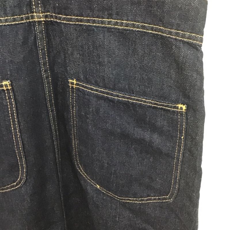 ミラオーウェン Mila Owen ワンピース ロングスカート デニムワンピース ジャンパースカート オールインワン 0 無地 インディゴ / インディゴ /  レディース USED 古着 中古 10142062