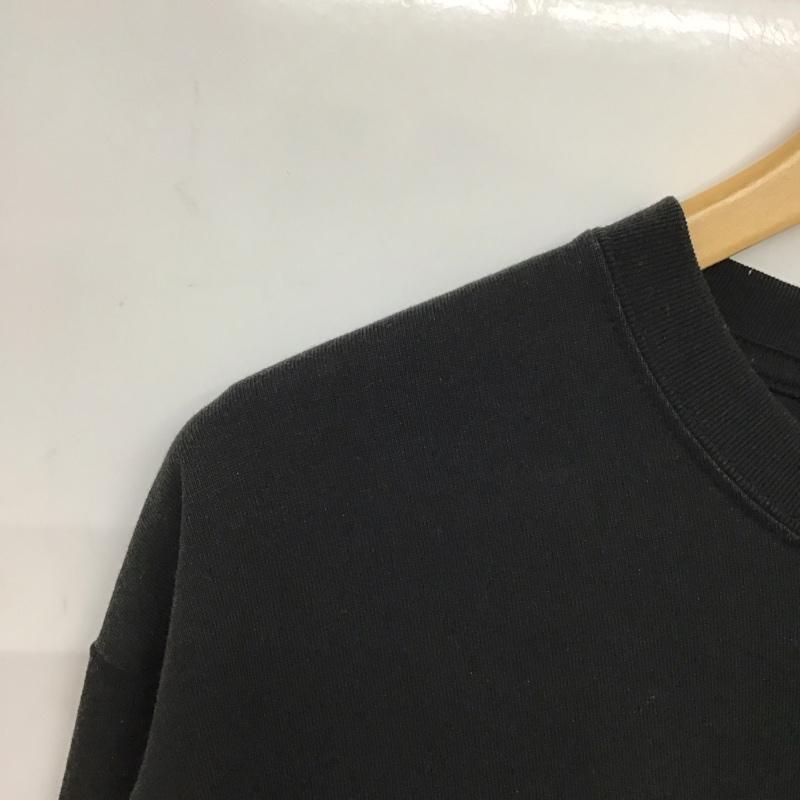 ザノースフェイス THE NORTH FACE カットソー 長袖 nt32254 長袖Tシャツ クルーネック L ロゴ、文字 黒 / ブラック /  メンズ USED 古着 中古 10150601