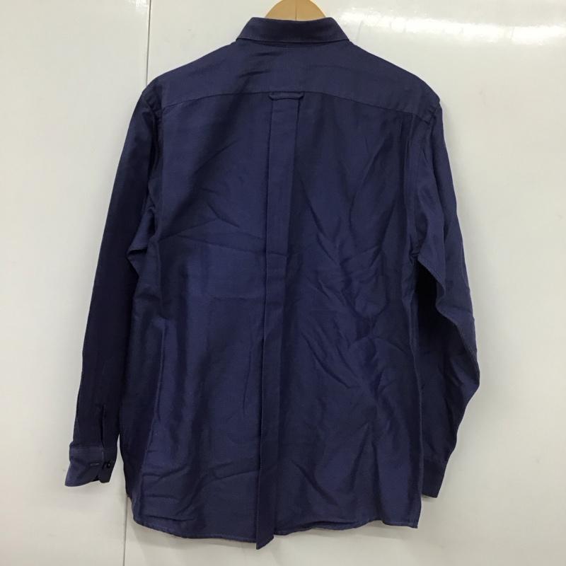 ラコステ LACOSTE シャツ、ブラウス 長袖 長袖シャツ 総柄シャツ カラーシャツ ロゴ、文字 青 / ブルー /  メンズ USED 古着 中古 10131454