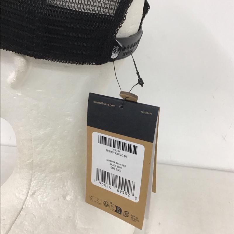 ザノースフェイス THE NORTH FACE 帽子 キャップ NF0A5FXA MUDDER TRUCKER メッシュキャップ タグ付き ロゴ、文字 青 / ブルー /  メンズ USED 古着 中古 10132509