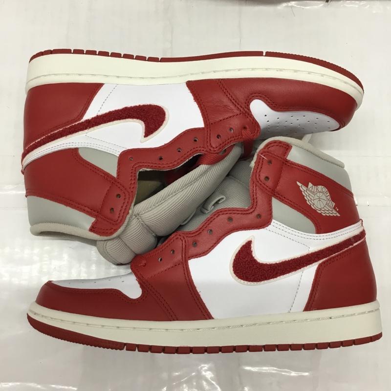 ナイキ NIKE スニーカー スニーカー DJ4891-061 WMNS AIR JORDAN 1 RETRO HIGH OG 26cm 箱有 26.0cm ロゴ、文字 白 / ホワイト / X 赤 / レッド /  メンズ USED 古着 中古 10117605
