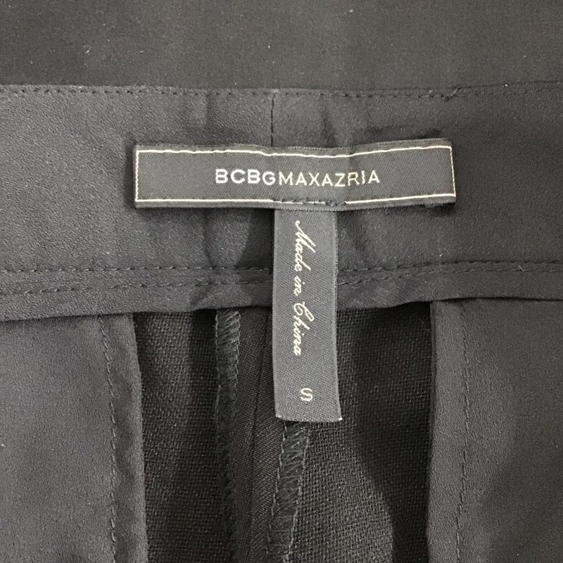 ビーシービージーマックスアズリア BCBGMAXAZRIA パンツ スラックス スラックスパンツ ワイドパンツ センタータックパンツ S 無地 黒 / ブラック /  レディース USED 古着 中古 10133045