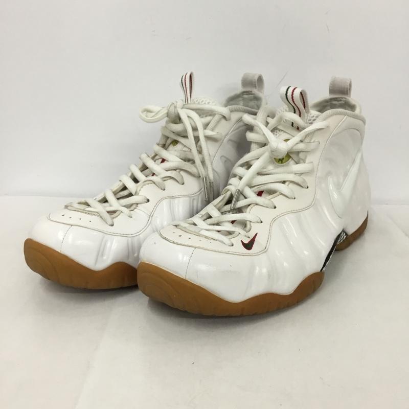 ナイキ NIKE スニーカー スニーカー 624041 102 AIR FOAMPOSITE PRO 30cm 30.0cm ロゴ、文字 白 / ホワイト /  メンズ USED 古着 中古 10146874