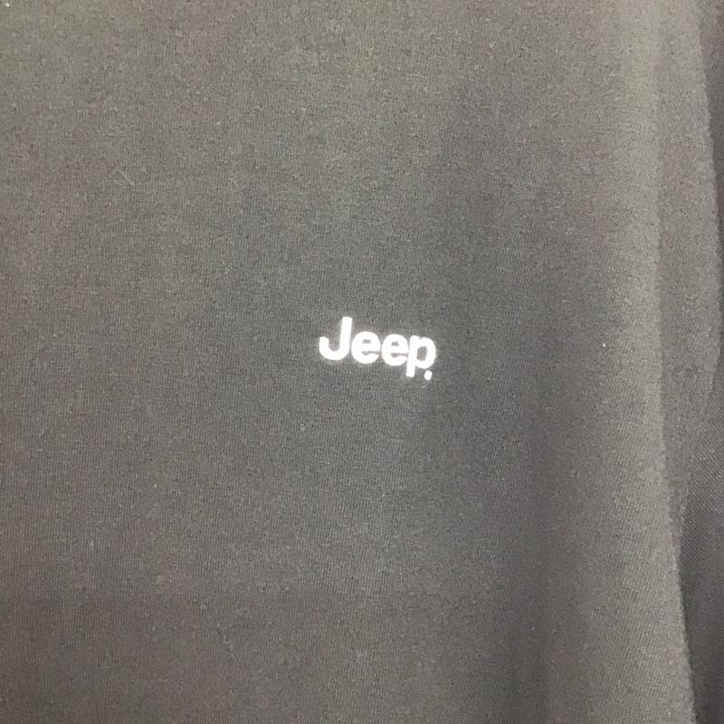 ジープ Jeep Tシャツ 半袖 半袖カットソー プリントTシャツ クルーネックカットソー 0 ロゴ、文字 黒 / ブラック /  メンズ USED 古着 中古 10148326