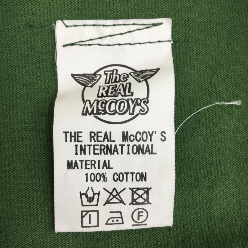 ザリアルマッコイズ THE REAL McCOY S Tシャツ 半袖 HORNETS TEE 40 ロゴ、文字 緑 / グリーン /  メンズ USED 古着 中古 10150950