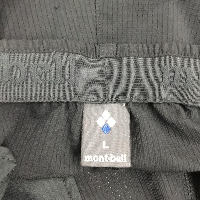 モンベル mont-bell パンツ ショートパンツ 1105527 トレールランニングショーツ ハーフパンツ ショートパンツ L ロゴ、文字 黒 / ブラック /  メンズ USED 古着 中古 10114794