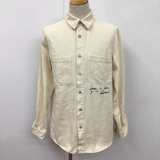 ザラ ZARA シャツ、ブラウス 長袖 長袖シャツ カラーシャツ プリントシャツカットソー アウター S プリント オフホワイト / オフホワイト /  メンズ USED 古着 中古 10107232
