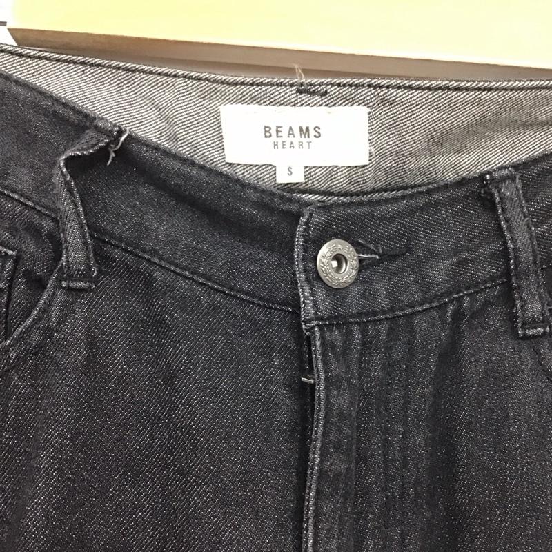 ビームス ハート BEAMS HEART パンツ デニム、ジーンズ 43-21-0059-152 フリンジ S 無地 黒 / ブラック /  レディース USED 古着 中古 10139243