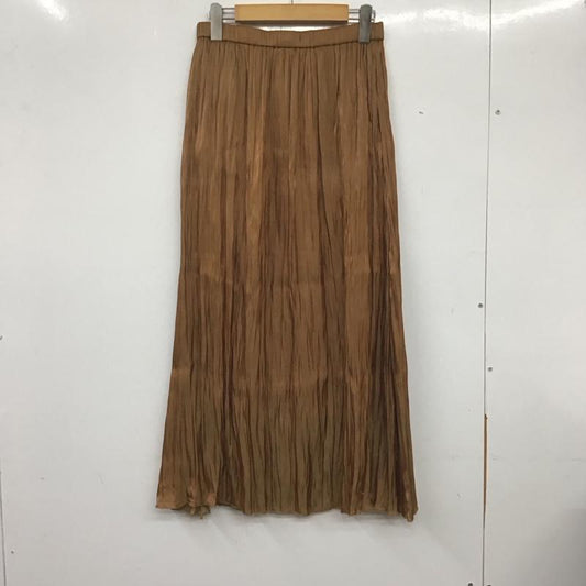 ローリーズファーム LOWRYS FARM スカート ロングスカート FREE 無地 茶 / ブラウン /  レディース USED 古着 中古 10139748
