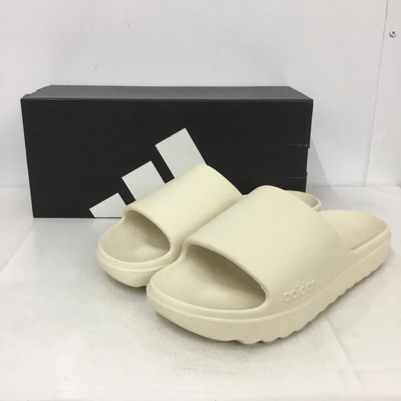 アディダス adidas サンダル サンダル アディレッタ Adilette Lumia 25.5cm 箱有 25.5cm ロゴ、文字 アイボリー / アイボリー /  メンズ USED 古着 中古 10139958