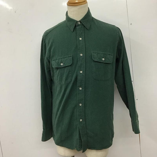 エルエルビーン L.L.Bean シャツ、ブラウス 長袖 長袖シャツ チェックシャツ カラーシャツ 70s 80s M チェック 緑 / グリーン /  メンズ USED 古着 中古 10127832