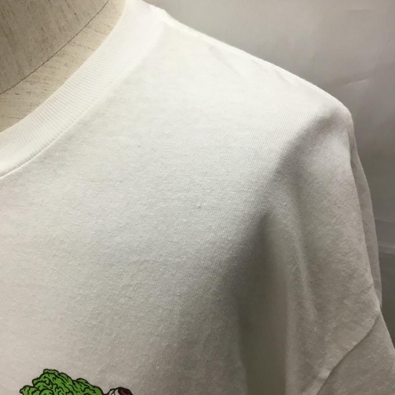 マシス MASSES Tシャツ 半袖 半袖カットソー プリントTシャツ クルーネックカットソー XL プリント 白 / ホワイト /  メンズ USED 古着 中古 10114887