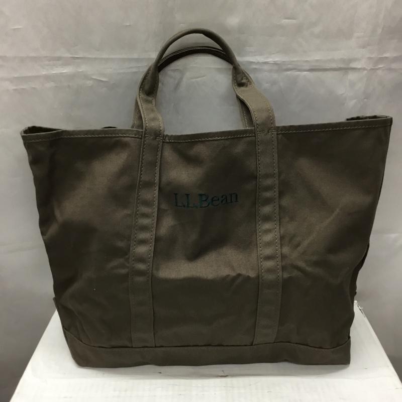 エルエルビーン L.L.Bean トートバッグ トートバッグ 301371 グローサリートート ソフトキャンバス ロゴ、文字 ダークブラウン / ダークブラウン /  メンズ USED 古着 中古 10106185