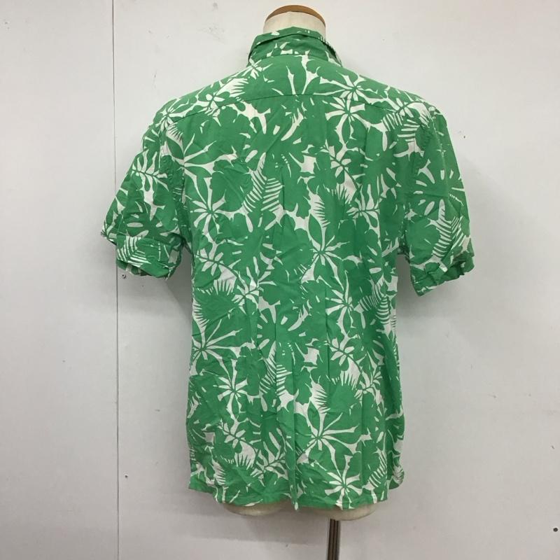 リーバイス Levi s シャツ、ブラウス 半袖 半袖シャツ カラーシャツ 半袖カットソー アロハシャツ L プリント 緑 / グリーン /  メンズ USED 古着 中古 10123978