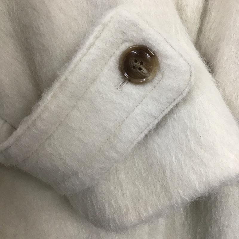 エヘカソポ ehka sopo コート コート一般 ショートコート アウター カジュアルジャケット FREE 無地 アイボリー / アイボリー /  レディース USED 古着 中古 10145456