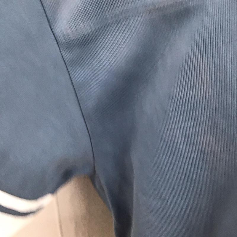 イーブルアクト EVILACT カットソー 長袖 長袖カットソー クルーネックカットソー ロングスリーブカットソー プリントTシャツ XL プリント 青 / ブルー /  メンズ USED 古着 中古 10113908