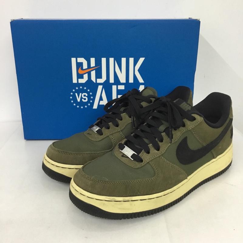 ナイキ NIKE スニーカー スニーカー DH3064-300 AIR FORCE 1 LOW SP UNDEFEATED 27.5cm 箱有 27.5cm ロゴ、文字 カーキ / カーキ / X 黒 / ブラック /  メンズ USED 古着 中古 10130016