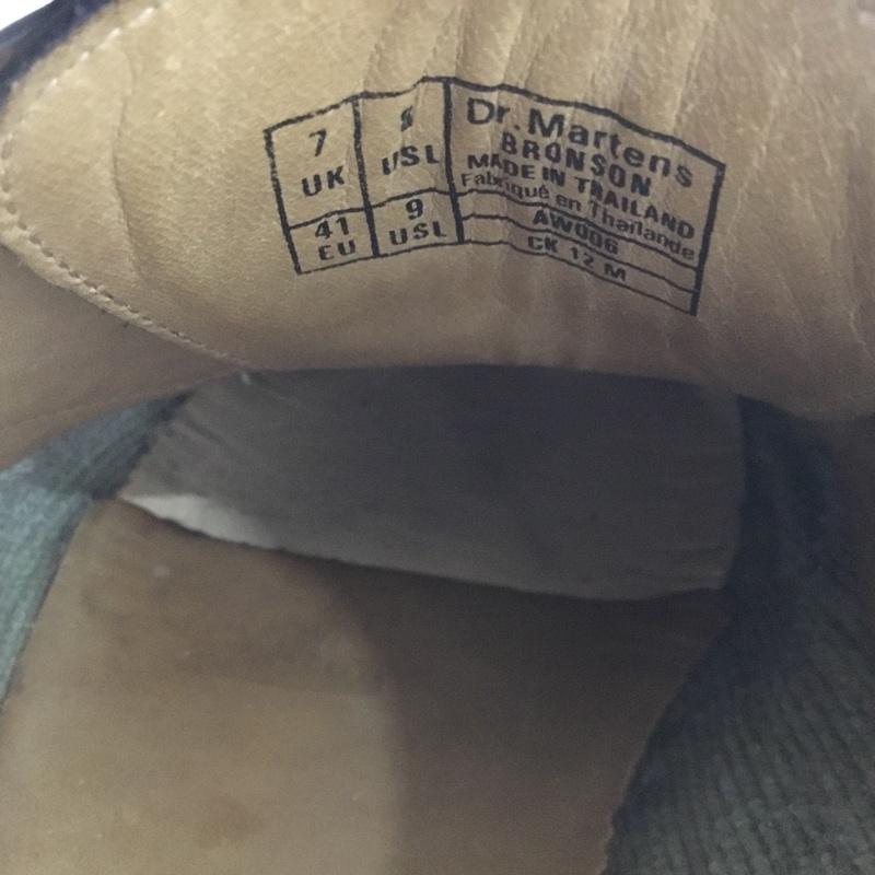 ドクターマーチン Dr.Martens 革靴 革靴 AW006 5ホール UK7 無地 黒 / ブラック /  メンズ USED 古着 中古 10139218