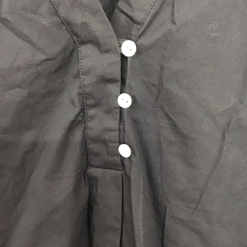 ザラ ZARA シャツ、ブラウス 長袖 長袖シャツ 無地シャツ ヘンリーネック S 無地 黒 / ブラック /  レディース USED 古着 中古 10142675