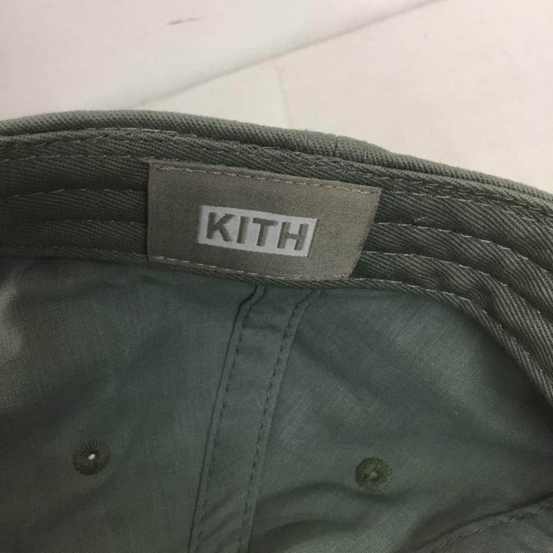 キス KITH 帽子 キャップ 23-096-061-0000-1-0 コットン ロゴ、文字 カーキ / カーキ /  メンズ USED 古着 中古 10140151