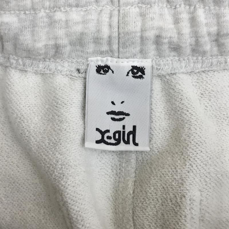 エックスガール X-girl スカート ロングスカート 105222032001 MERMAID SWEAT SKIRT S ロゴ、文字 灰 / グレー / X 白 / ホワイト / X 紺 / ネイビー /  レディース USED 古着 中古 10130219