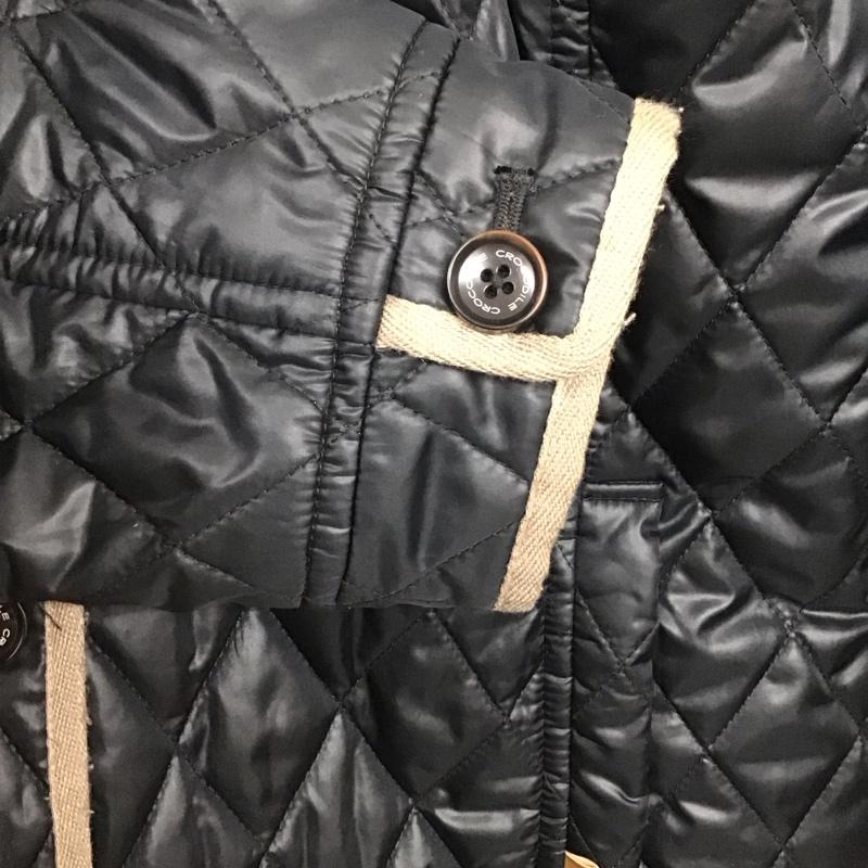 クロコダイル CROCODILE コート コート一般 キルティング L 無地 黒 / ブラック /  レディース USED 古着 中古 10143735