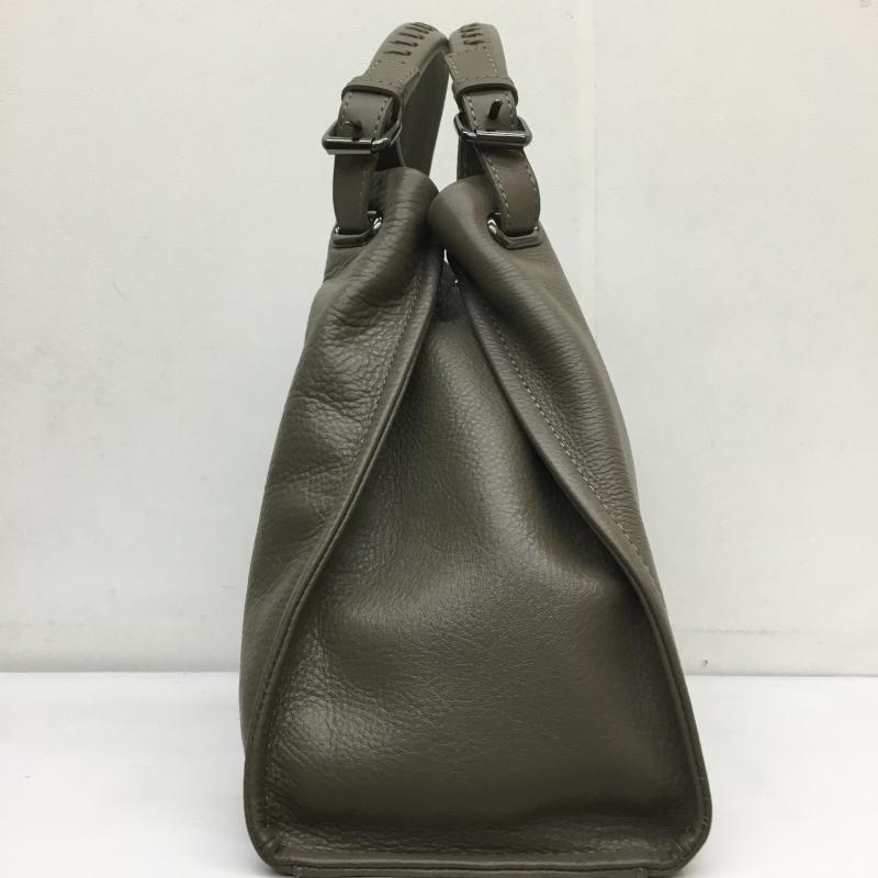ツチヤカバン 土屋鞄 ハンドバッグ ハンドバッグ CU0127 GR 無地 灰 / グレー /  レディース USED 古着 中古 10110463