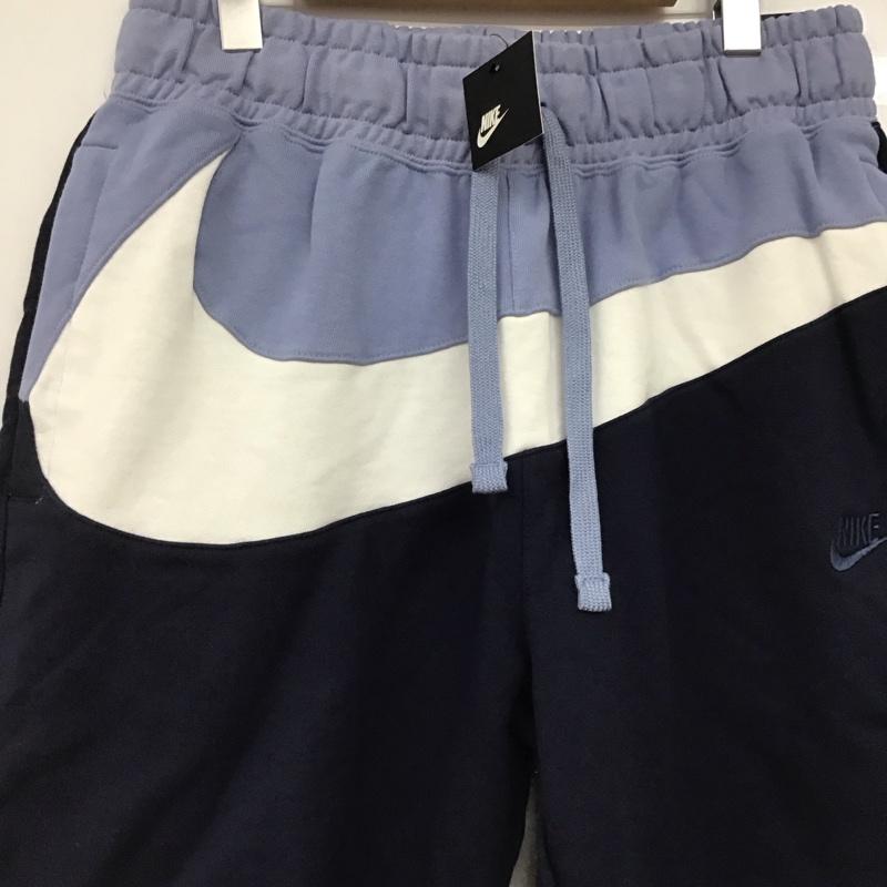 ナイキ NIKE パンツ ショートパンツ ar3162-438 フレンチテリー STMTHBR ショートパンツ L ロゴ、文字 紺 / ネイビー /  メンズ USED 古着 中古 10145546