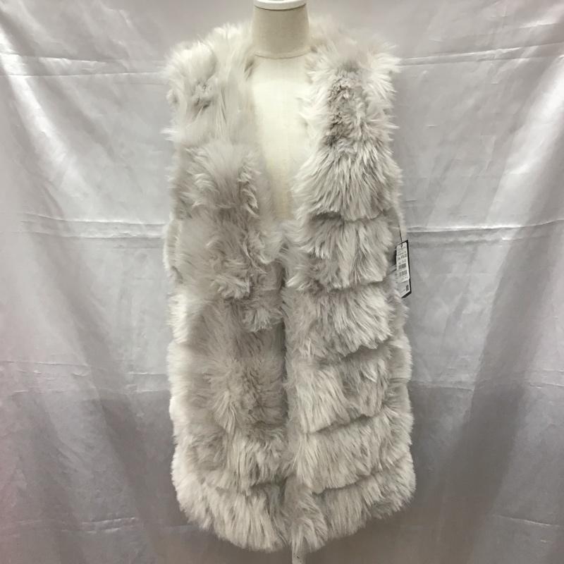 スコットクラブ SCOTCLUB ベスト ベスト SR-141 フェイクファー 9号 タグ付き 無地 灰 / グレー /  レディース USED 古着 中古 10112440