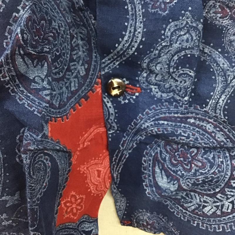 キャピタル KAPITAL ベスト ベスト ベスト ノースリーブカットソー 前ボタン XS 総柄 マルチカラー / マルチカラー /  レディース USED 古着 中古 10113830