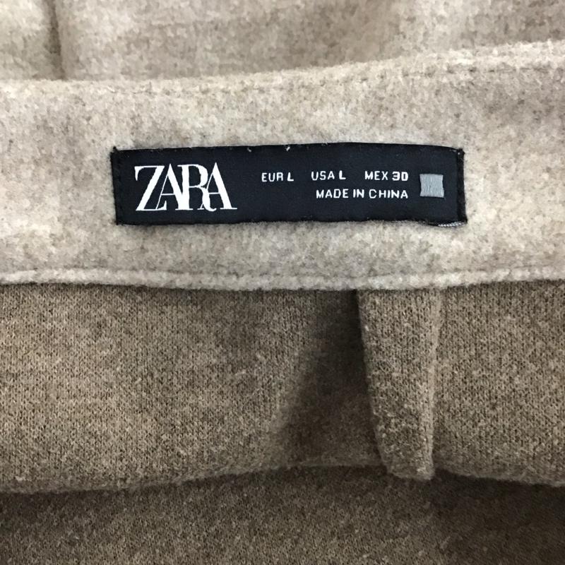 ザラ ZARA スカート ひざ丈スカート タイトスカート L 無地 ベージュ / ベージュ /  レディース USED 古着 中古 10110276