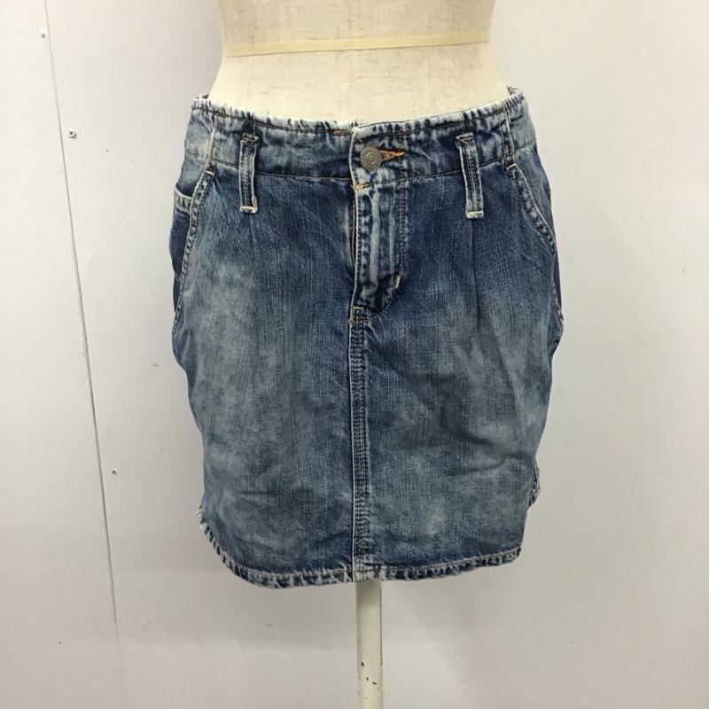 ラルフローレンデニム&サプライ RalphLauren Denim&Supply スカート ミニスカート WMDSDNMS4R00001 デニム 無地 青 / ブルー /  レディース USED 古着 中古 10120407