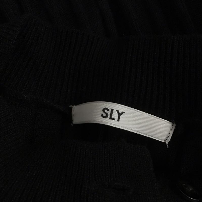スライ SLY ワンピース ロングスカート 030fsz73-3070 ワンピース 長袖ニットワンピース 2 無地 黒 / ブラック /  レディース USED 古着 中古 10124581