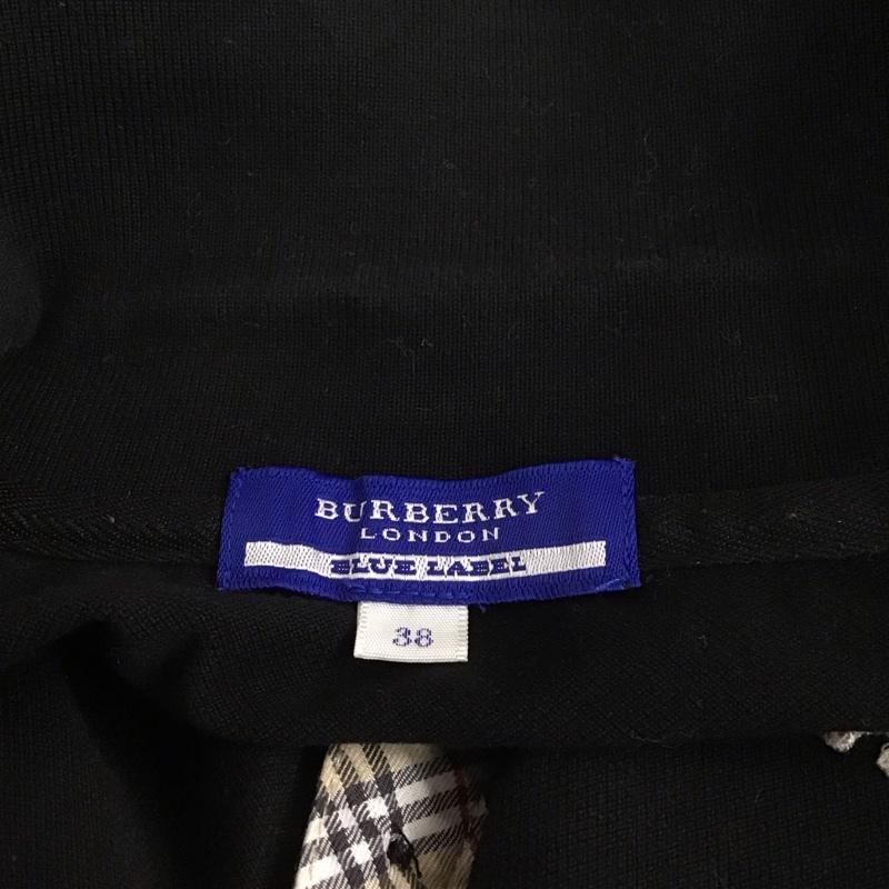 バーバリーブルーレーベル BURBERRY BLUE LABEL ポロシャツ 半袖 FAF02-284-11 38 ワンポイント 黒 / ブラック /  レディース USED 古着 中古 10111081