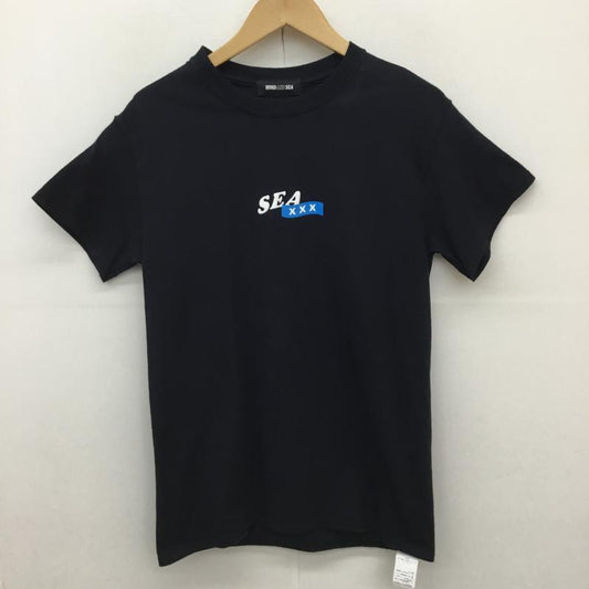 ウィンダンシー WIND AND SEA Tシャツ 半袖 XXX-WDS-02　GX-S20－WSST-02　WIND AND SEA × GOD SELECTION XXX S ロゴ、文字 黒 / ブラック /  メンズ USED 古着 中古 10127863