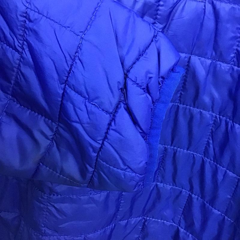 パタゴニア patagonia ジャケット、上着 ジャケット、ブレザー ジップアップジャケット ダウンジャケット アウター XL ロゴ、文字 青 / ブルー /  メンズ USED 古着 中古 10143191