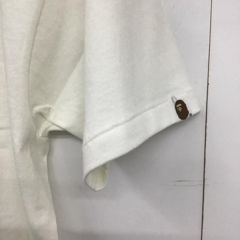 ベイプ BAPE Tシャツ 半袖 半袖カットソー プリントTシャツ クルーネックカットソー scarface L プリント 白 / ホワイト /  メンズ USED 古着 中古 10148378