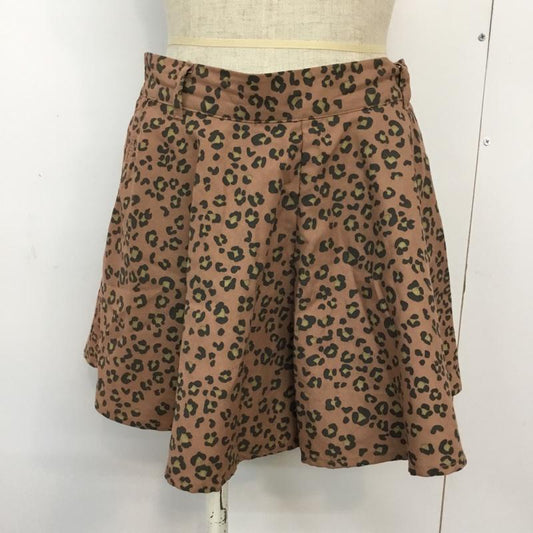 ページボーイ PAGEBOY パンツ ショートパンツ M 総柄 X ヒョウ柄・レオパード柄 茶 / ブラウン /  レディース USED 古着 中古 10045149